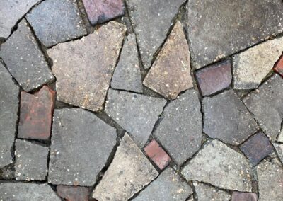 mozaik van restmateriaal